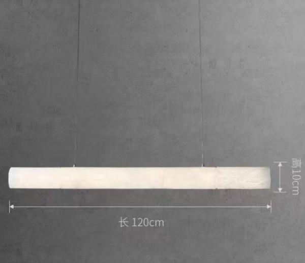 Custom Hotel Indoor Deco Modern Hanging Dining Room Pendant Light Nordic Luxury Brass Alabaster Linear Grande Lâmpadas