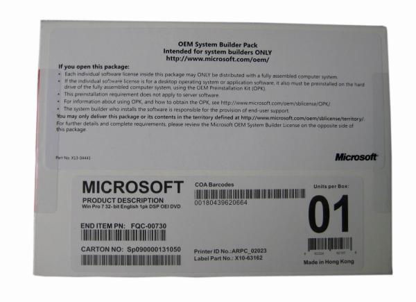 OEM Windows7 profissional