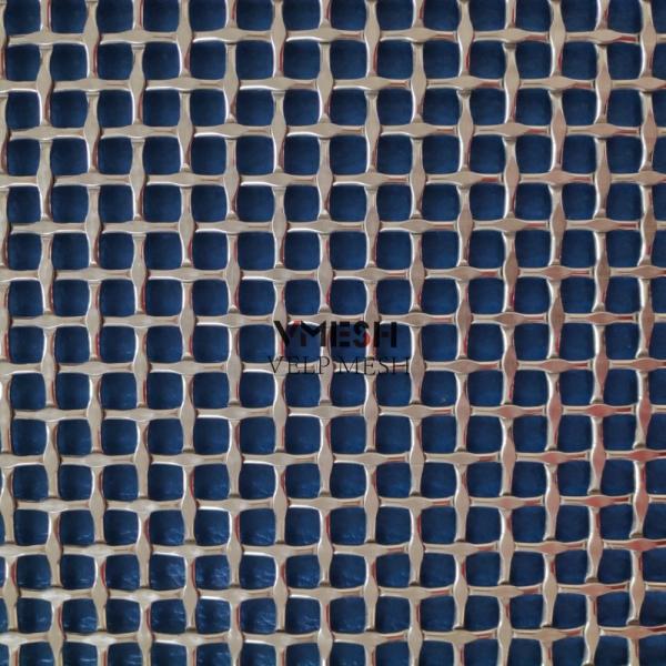 Custom Wire Diameter Stainless Steel Crimped Wire Mesh for Metal Facade Interior / Exterior