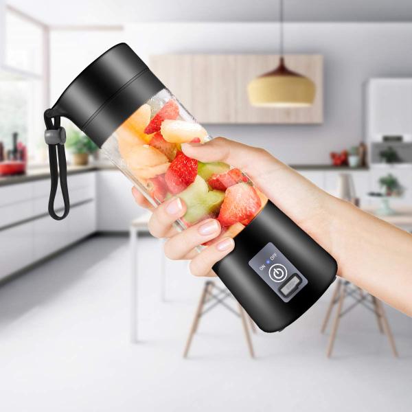 Silicone PC Electric Mini Ice Bottle Blender Home USB 2/4/6 Blades Juicer Cup Machine