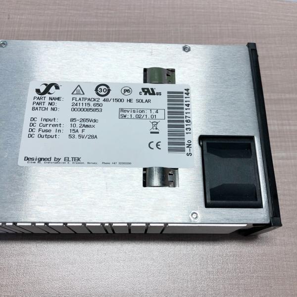 New Original Power Supply Rectifier Module FP2 Eltek Flatpack2 48/1500 HE SOLAR P/N 241115.650