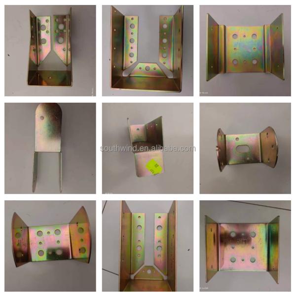 Оригинальный OEM Углеродистая сталь Цинковые покрытые подвесные деревянные соединители для толщины полки 0,4--3 мм