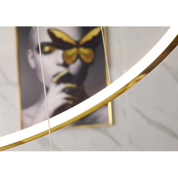 Трехцветные светодиоды современные кольца высокие потолки люстры