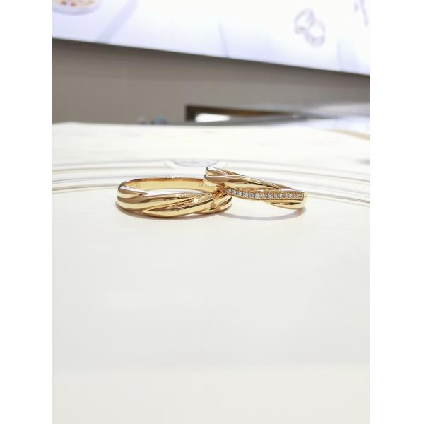 A Braided Texture OEM Men17.5 Rose Gold Promise Ring