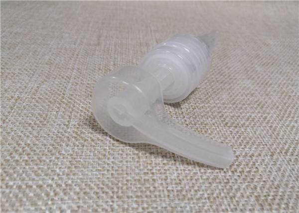 Screw Down Lock Clear Lotion Dispenser Eco Friendly White Color 33 / 410