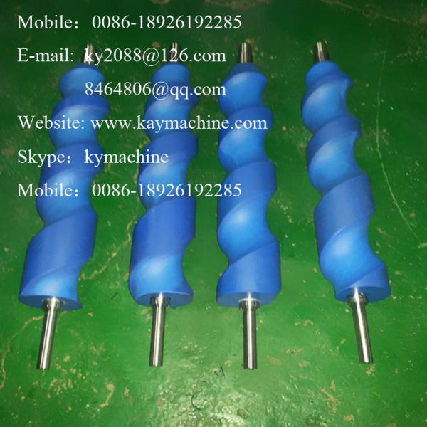 black uhmwpe carried shaft plastic screw rod for bottle extruder CONVEYOR REPLACEMENT PARTS China manufacturer  factory