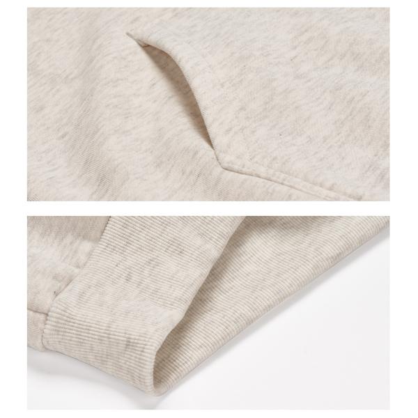 Men's Plus-size Hooded Sweatshirt Winter Streetman Loose White Fleece with Custom Print