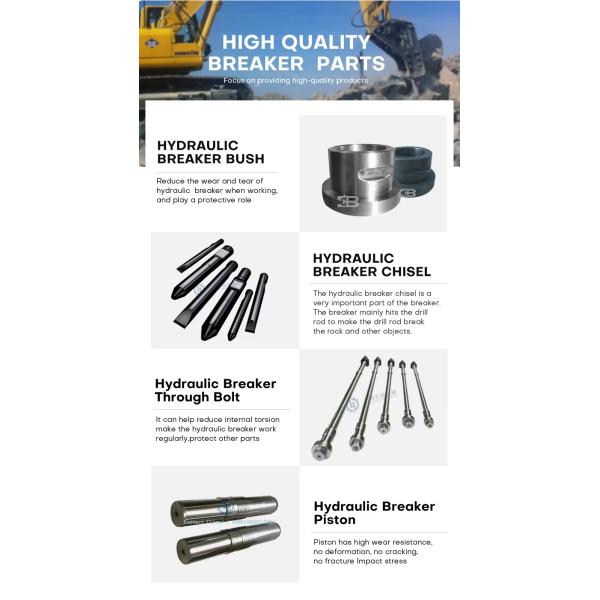 FURUKAWA F6 F9 F1 F2 F3 F4 F5 Through Bolt F6-36101 Hydraulic Breaker Parts Hammer Long Bolt Repair Bolt for Excavator Attachment