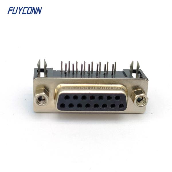 15P Right Angle D-sub Connectors Receptacle Female PCB Connector (8.08mm)