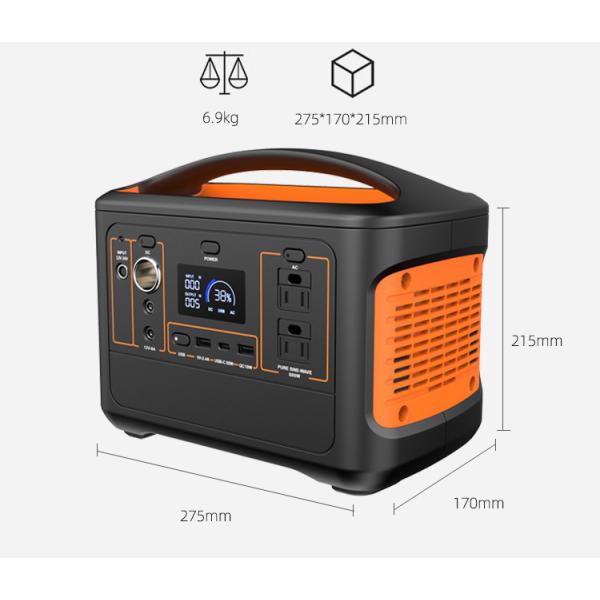22.2V перезаряжаемые портативная станция электростанции 568Wh Lifepo4 солнечная для располагаться лагерем