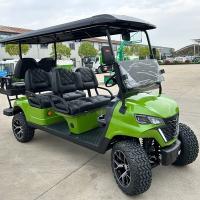 Carton de golf à quatre places moteur puissant sièges multifonctionnels adaptés à divers défis de parcours