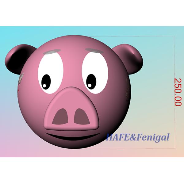 Настраиваемый 2м Гелий надувный шар Розовый мультфильм Свинья Реклама и маркетинг