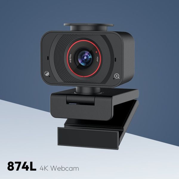 4K Streaming PC Camera F1.7 Aperture PDAF Touch Control Webcam 874L