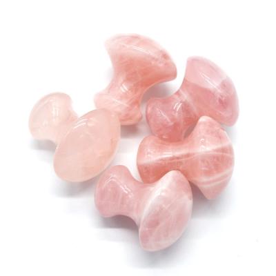 Rosa Rose Quartz Mushroom Gua Sha Jade Stone Gua Sha do pescoço