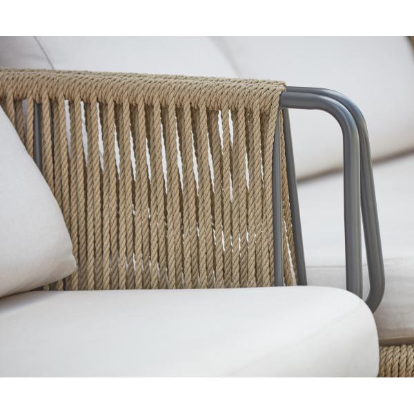High End Custom Outdoor Furniture European Nordic Style Rattan Sofa for Garden