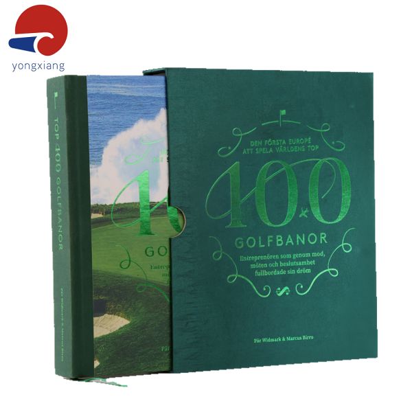 English Hardcover Book Set Green Foiling Custom Made Story Book