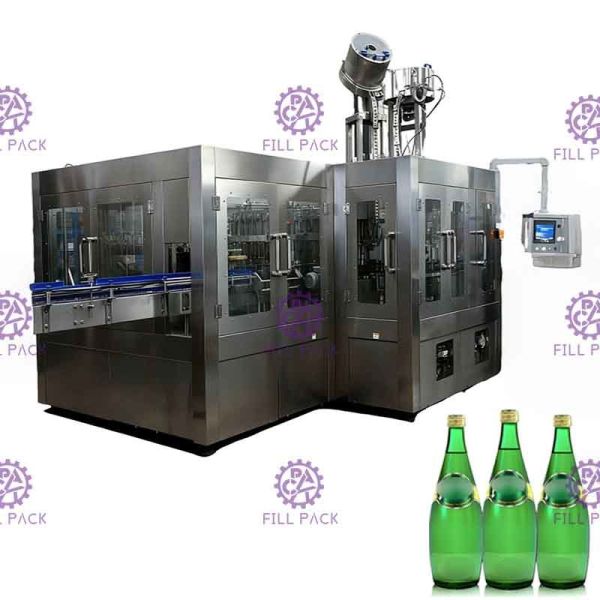 PET Plastic Glass 3 In 1 Monobloc Aerated Drink Beverage Water Bottle Production Machine / Equipment / Plant / System