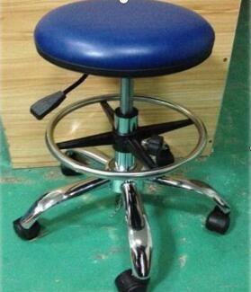PU Leather Foam Anti Static Chair Ergonomic Task Stool For Electronics