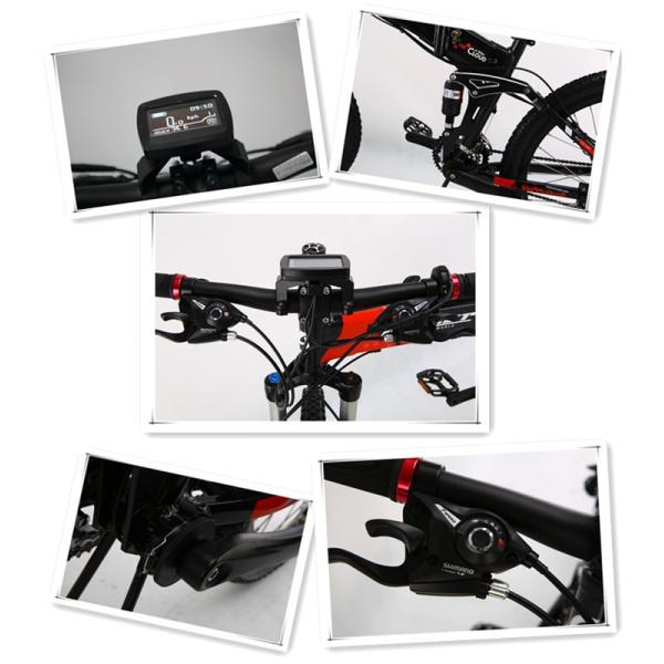 36V Folding Electric Bike 25 Km / H Max Speed Folding Electric Mountain Bike