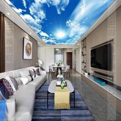 Soft PVC Ceiling Film Model Room Ceiling Decoration Customized Pattern