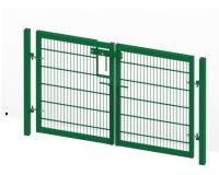 Porte de clôture en fer en acier enduit de poudre pour maison et jardin Porte simple Hauteur 1,0-2,4 m