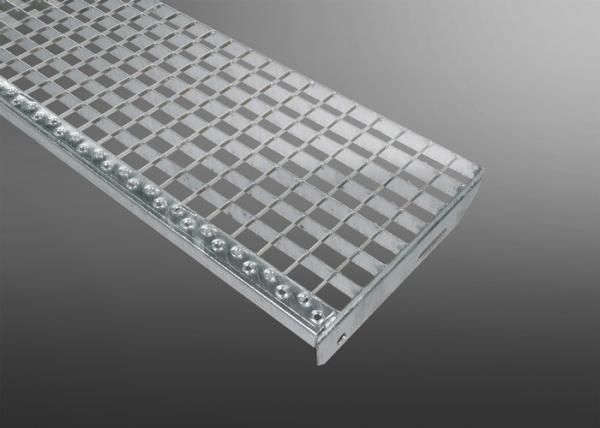 DIN 24531 Galvanized Steel Stair Treads With Nosing 330-34 / 38-3 Type