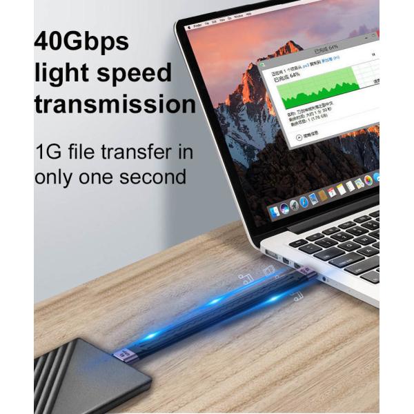 QC4/USB c/40GBps гибкий кабель 4 типа для PD жесткого диска банка силы компьютера