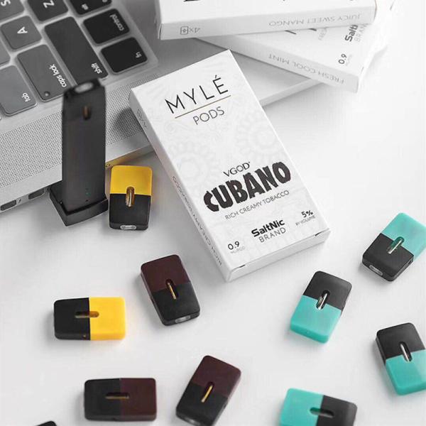 High quality Factory oem 0.9 ML Empty Ceramic Cotton Coil Myle pods for Myle Vape device  Myle Pods For Myle device