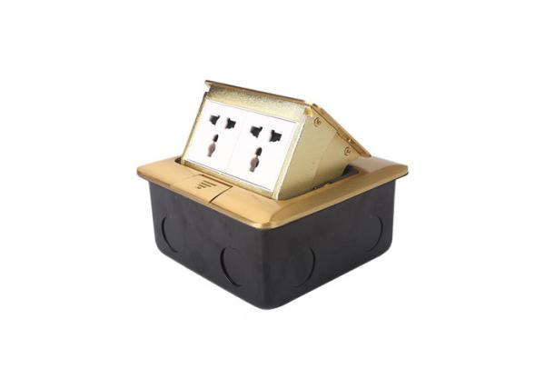13A 250V Double Floor Socket With 2 X International Multi - Configuration Outlet
