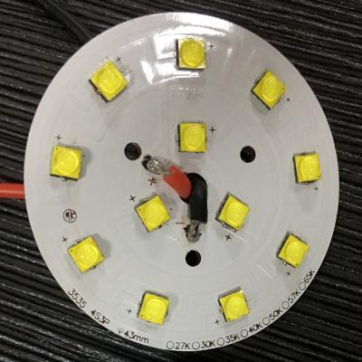 a base do cobre do círculo de 43mm com PWB 12leds do CREE 3535 conduziu o módulo para a luz da tabela