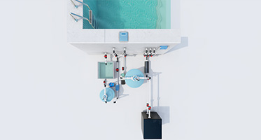 Балконный сад Апуол Бесконечный бассейн в прозрачном полиэстерном пластмассе