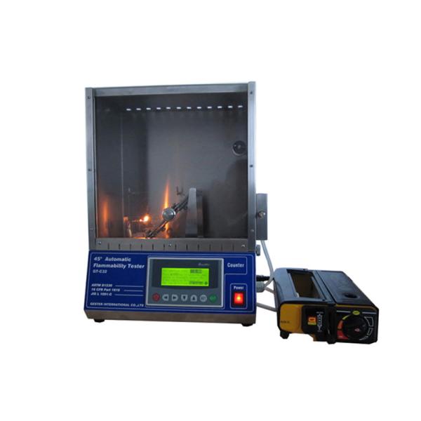 Textile Testing Machine 45 Degree Automatic Flammability Tester