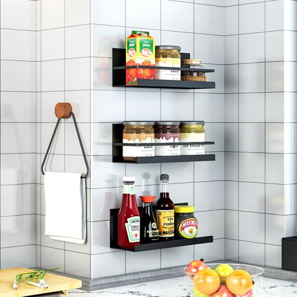 Настенный магнитный шкафчик специй из нержавеющей стали для микроволновой/фритюрной/отражателя