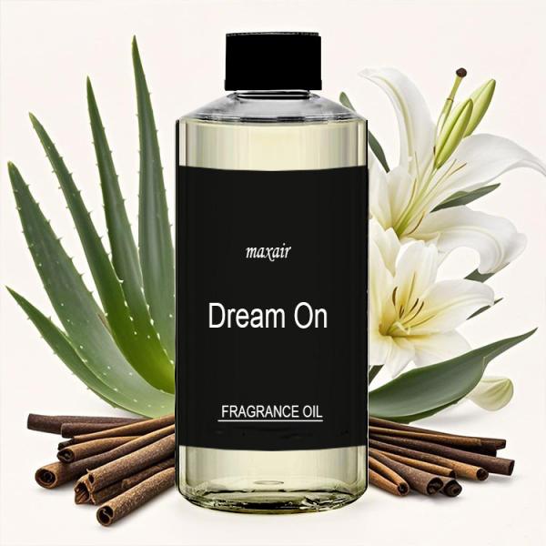 Dream On Hotel Fragrance Oil Collection Natural White Tea Cedarwood and Sandalwood Essences for a Relaxing Experience