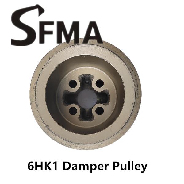 Digger Excavator 4 Groove 6HK1 Damper Engine Fan Pulley