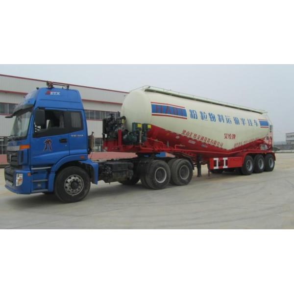 V / W Type Small Capacity Powder Bulk Cement Truck Various Size Customized