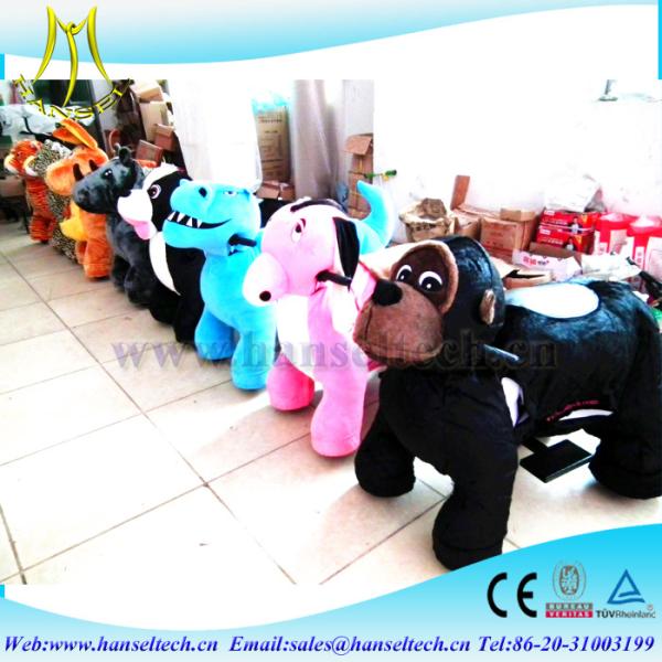 Hansel motorized plush riding animals childrens motorized toy car children indoor amusement park game center for kid