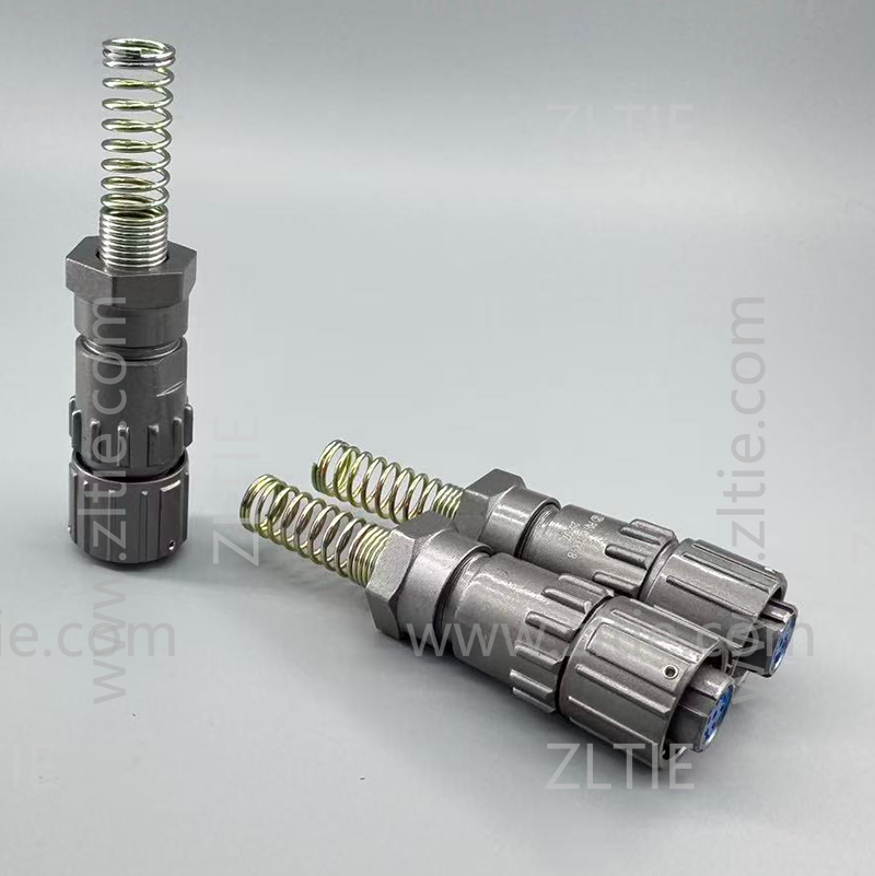 FQ14 Series 7-Pin Straight Wire Spring Female Plug