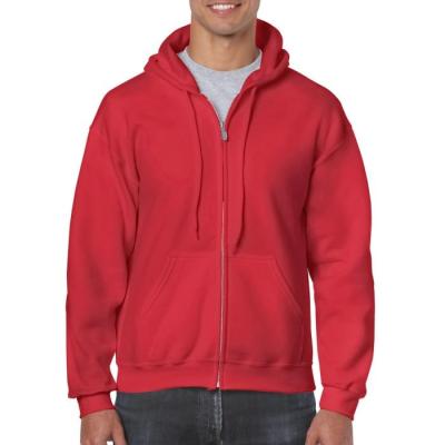 Red 270G/M2 Thin Pullover Hoodie , 2XL Hooded Pullover Sweatshirt