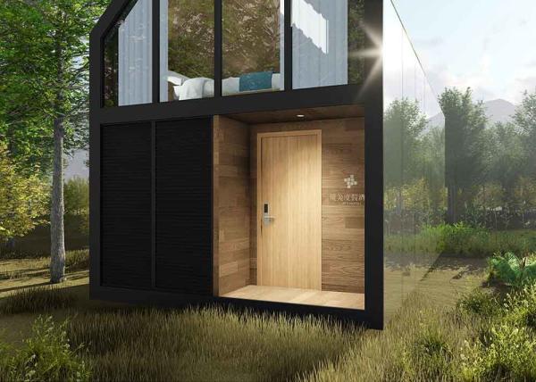 Tamanho escuro L8700*W4000*H5600mm de Gray Taupe Prefab Loft Homes para casas de campo do jardim