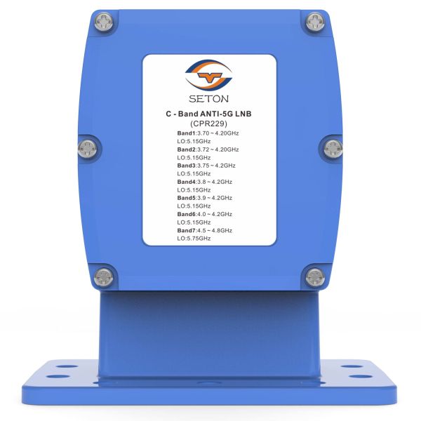 High Gain Low Noise VSAT LNB C Band Anti 5G LNB 3.7 - 4.2GHz CPR229
