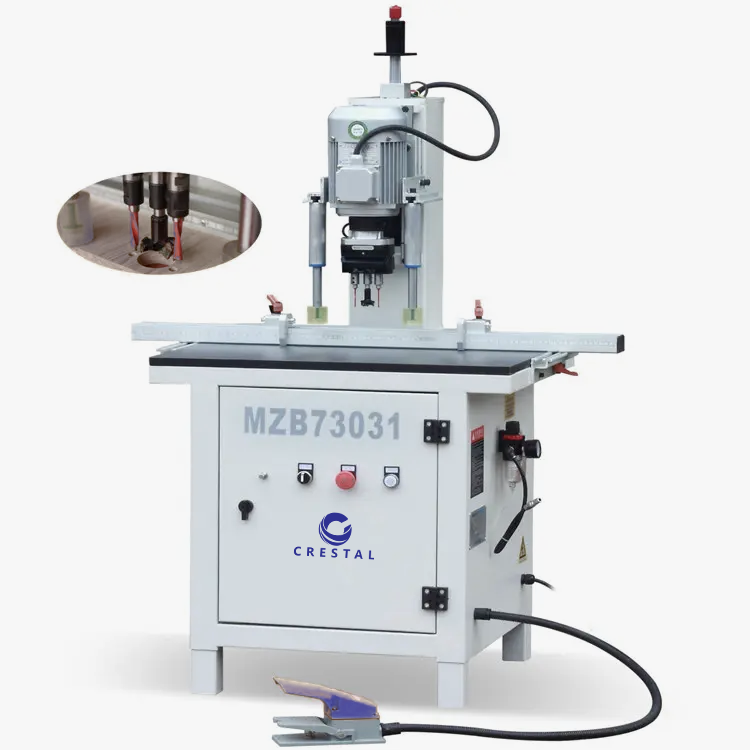 Single Head Hinge Drill Machine with 900mm Max Working Width and 60mm Max Drilling Depth for Cabinet Processing