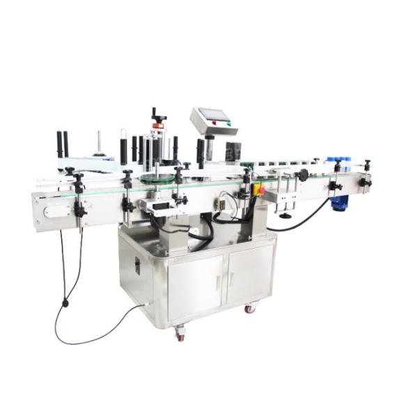 Máquina de aplicação de rótulos de garrafas de plástico para garrafas de metal