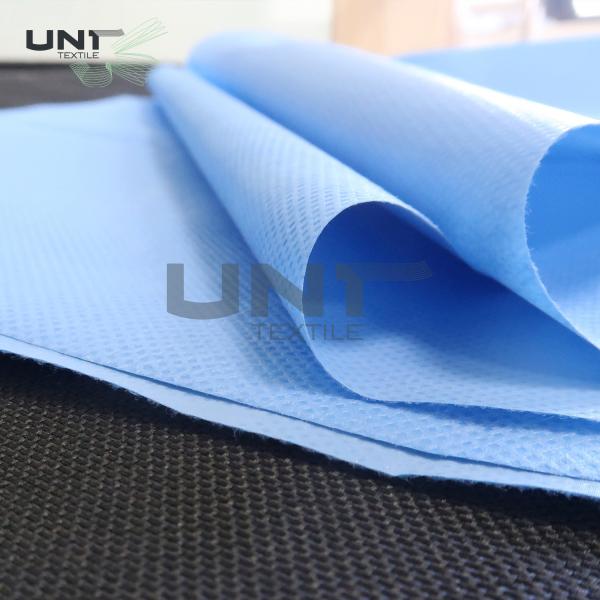 Hot Fuse Non-woven Interlining Fabric PP + PET Film Non woven Fabric Rolls Used for Medical Disposable Bed Sheets