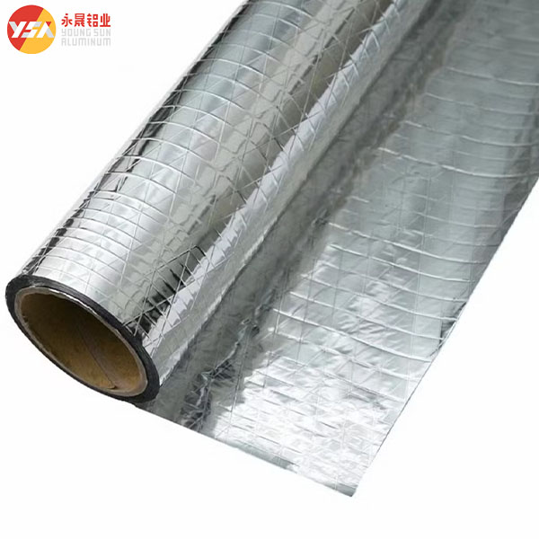 Rhombus Reinforced Aluminum Foil for Thermal Insulation Metallized Coating Polyester Film Aluminum Foil