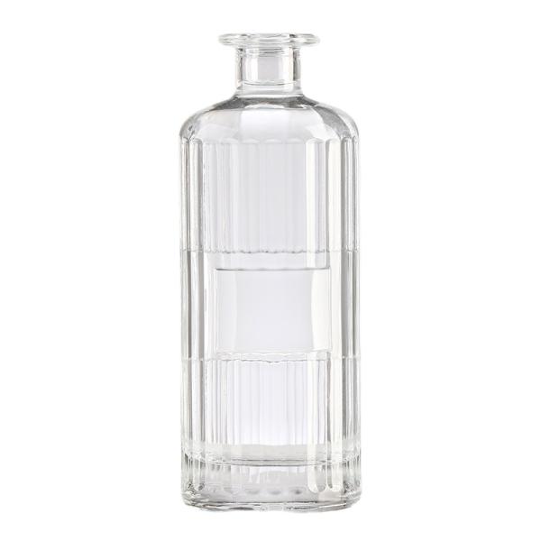 Wine Bottle 1L Clear Glass Bottle With Aluminum Cap Customized Logo