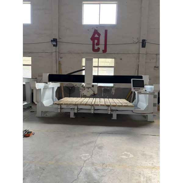 ZEUS 4+1 Axis Bridge Cutting Machine Motor Engine Gearbox Pump Bearing Granite/Marble Customizable Stone Saw Cutter 15KW+7.5KW