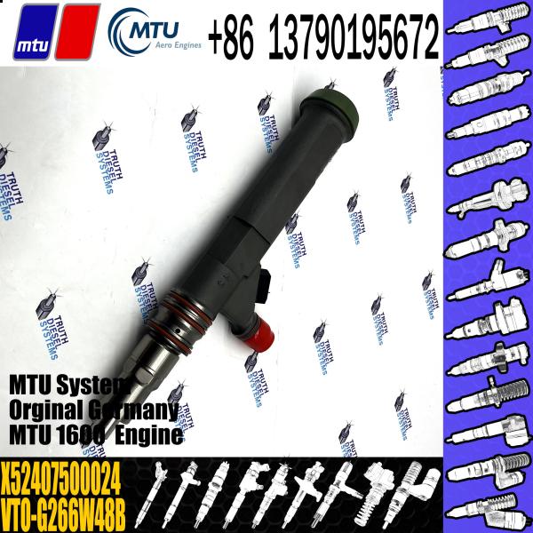 Aço de alta velocidade diesel X52407500024 VTO-G266W48B de injetor de combustível 16V do MTU