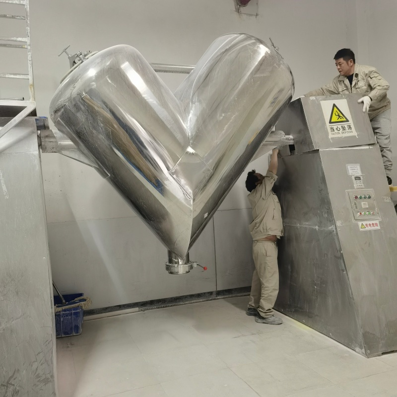 90kg/H SUS304 V Shape Mixer ,  Rotary V Type Powder Mixer For Chemical