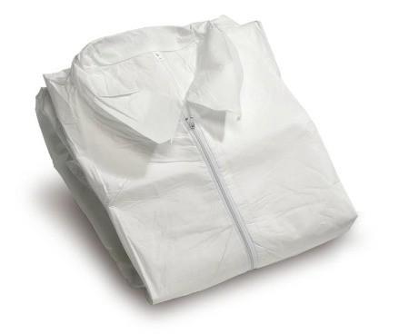 Liquid Resistant Disposable Coveralls With Hood , Protective Coverall Suit Nonwoven
